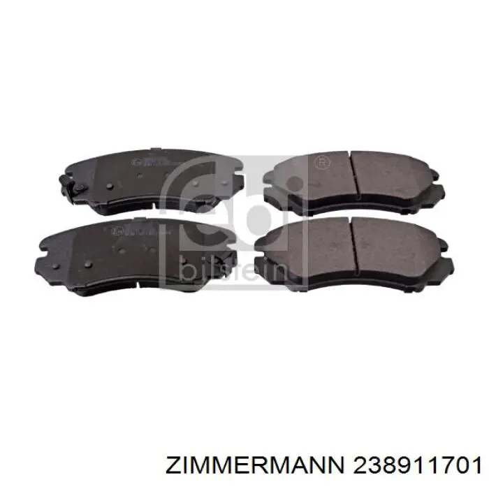 Купити 238911701 Zimmermann Колодки гальмівні передні, дискові