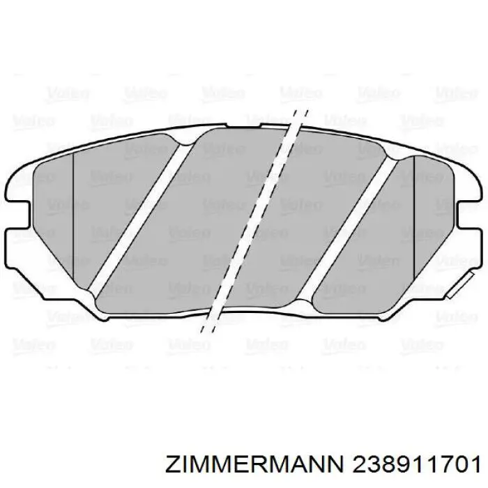 Гальмівні колодки Zimmermann 238911701 ціна, від 17.93 USD