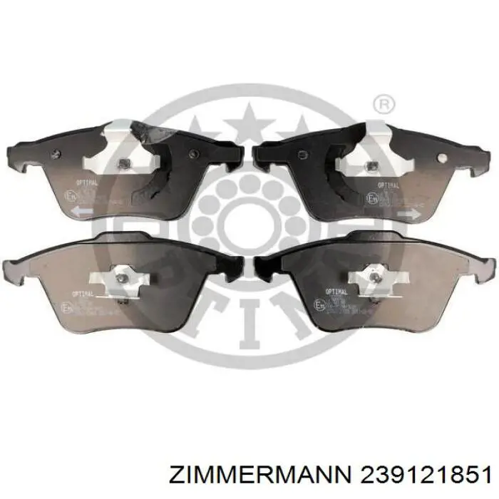 Купити 239121851 Zimmermann Колодки гальмівні передні, дискові