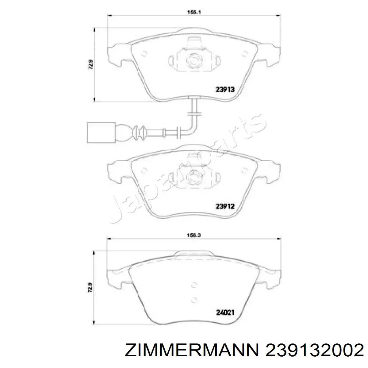 Тормозні колодки Zimmermann 239132002