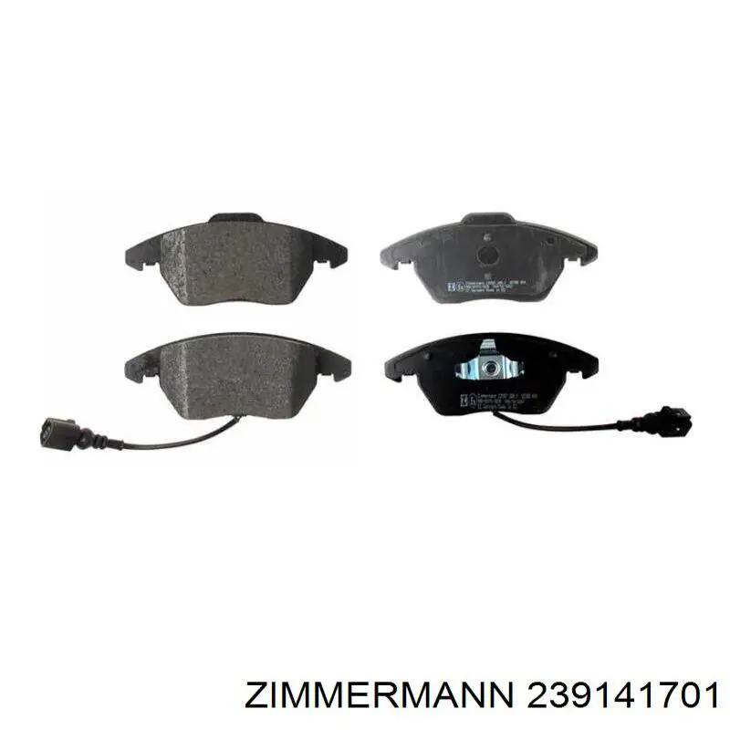 Задні гальмівні колодки 239141701 Zimmermann