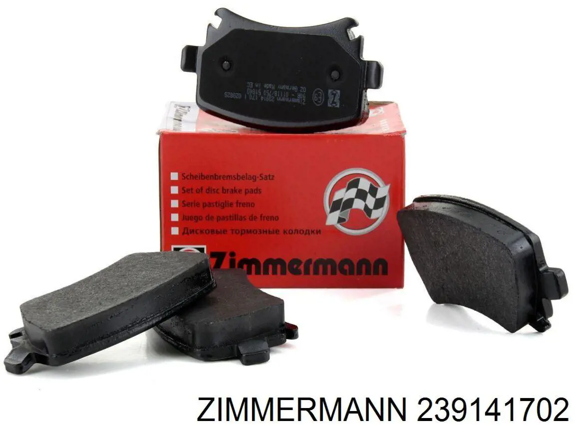 239141702 Zimmermann колодки гальмові задні, дискові