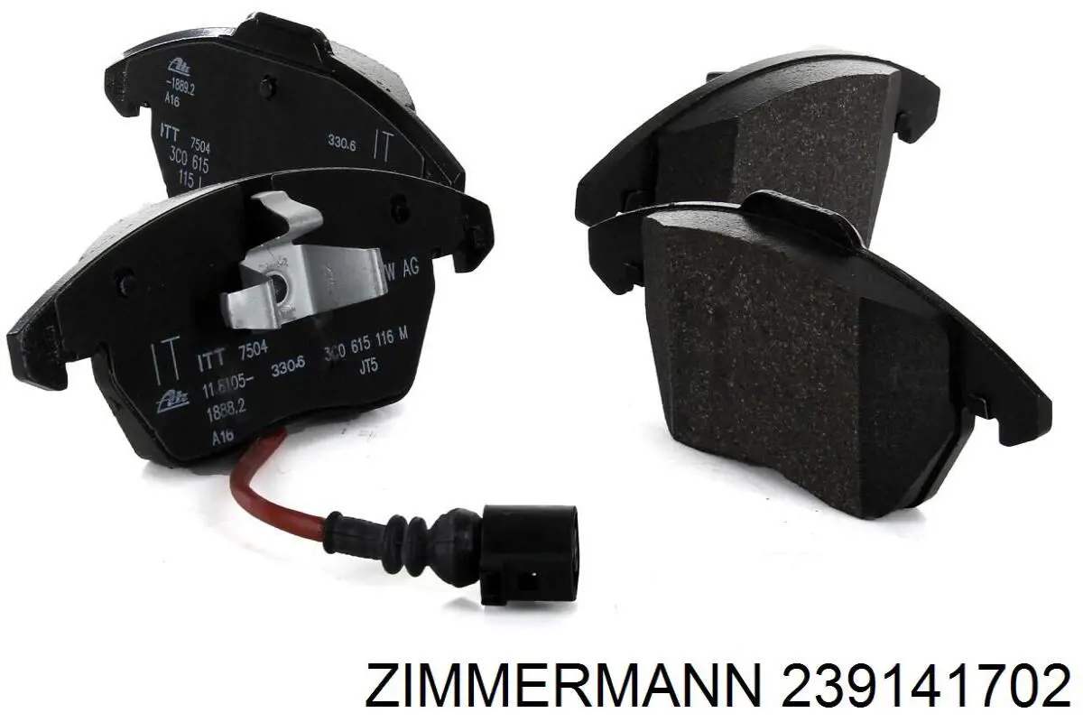 239141702 Zimmermann Колодки гальмівні задні, дискові