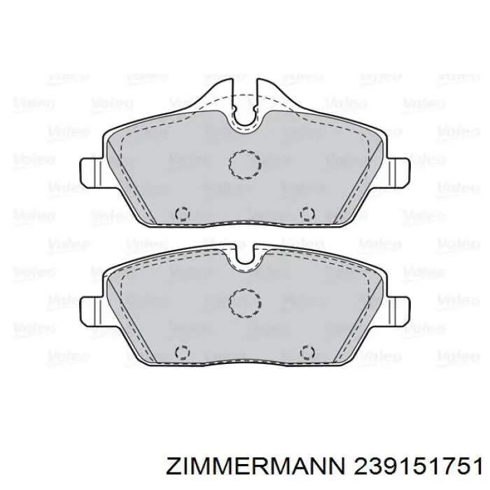 239151751 Zimmermann Передні гальмівні колодки