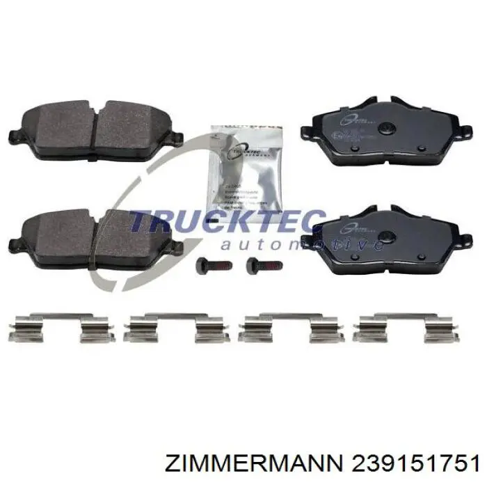 Гальмівні колодки Zimmermann 239151751 ціна, від 38.00 USD