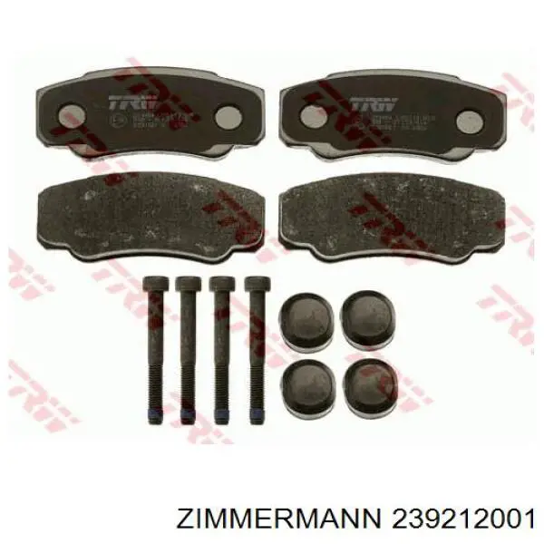 Задні дискові колодки Zimmermann 239212001