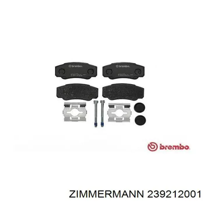 239212001 Zimmermann Колодки гальмівні задні, дискові