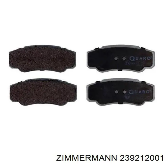 Задні гальмівні колодки Zimmermann 239212001 ціна, від 12.23 USD