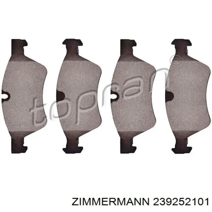 Гальмівні колодки Zimmermann 239252101 ціна, від 65.63 USD