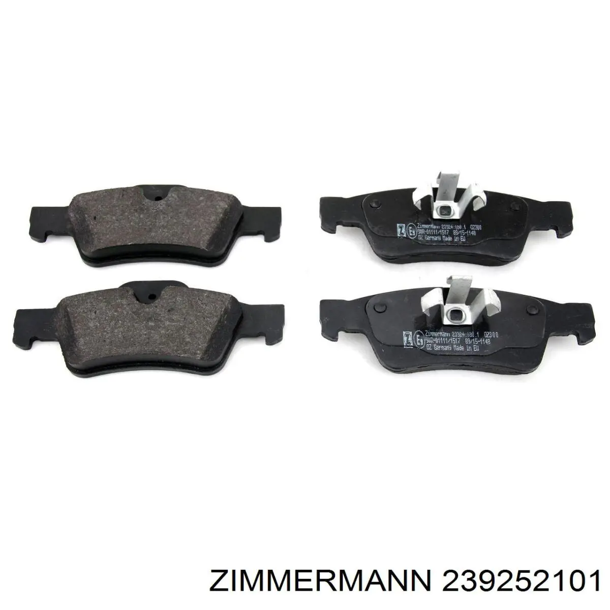 239252101 Zimmermann колодки гальмівні передні, дискові