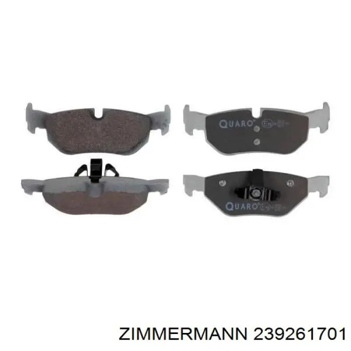 Задні гальмівні колодки 239261701 Zimmermann