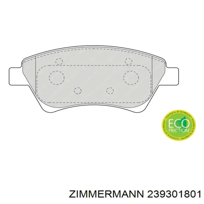 Гальмівні колодки Zimmermann 239301801 ціна, від 20.33 USD