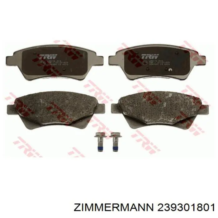 Купити 239301801 Zimmermann Колодки гальмівні передні, дискові