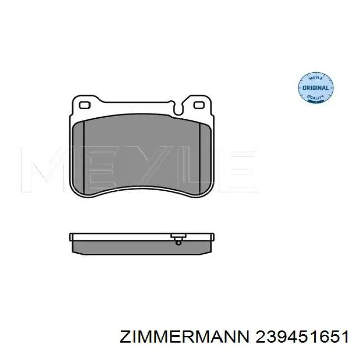 Купити 239451651 Zimmermann Колодки гальмівні передні, дискові