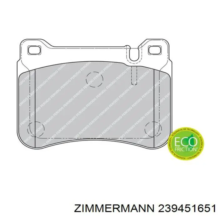 Гальмівні колодки Zimmermann 239451651 ціна, від 36.87 USD