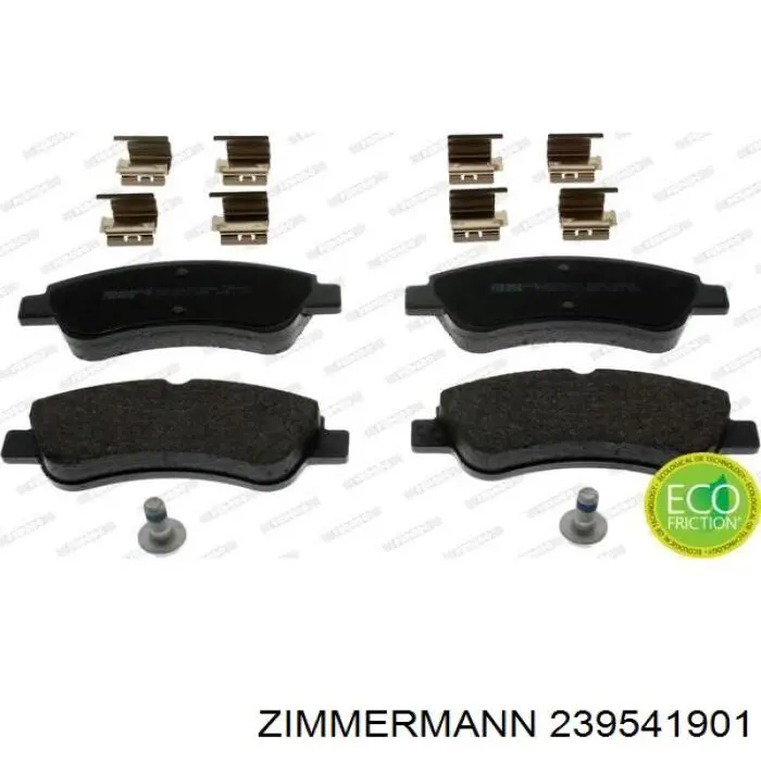 Гальмівні колодки Zimmermann 239541901 ціна, від 16.27 USD