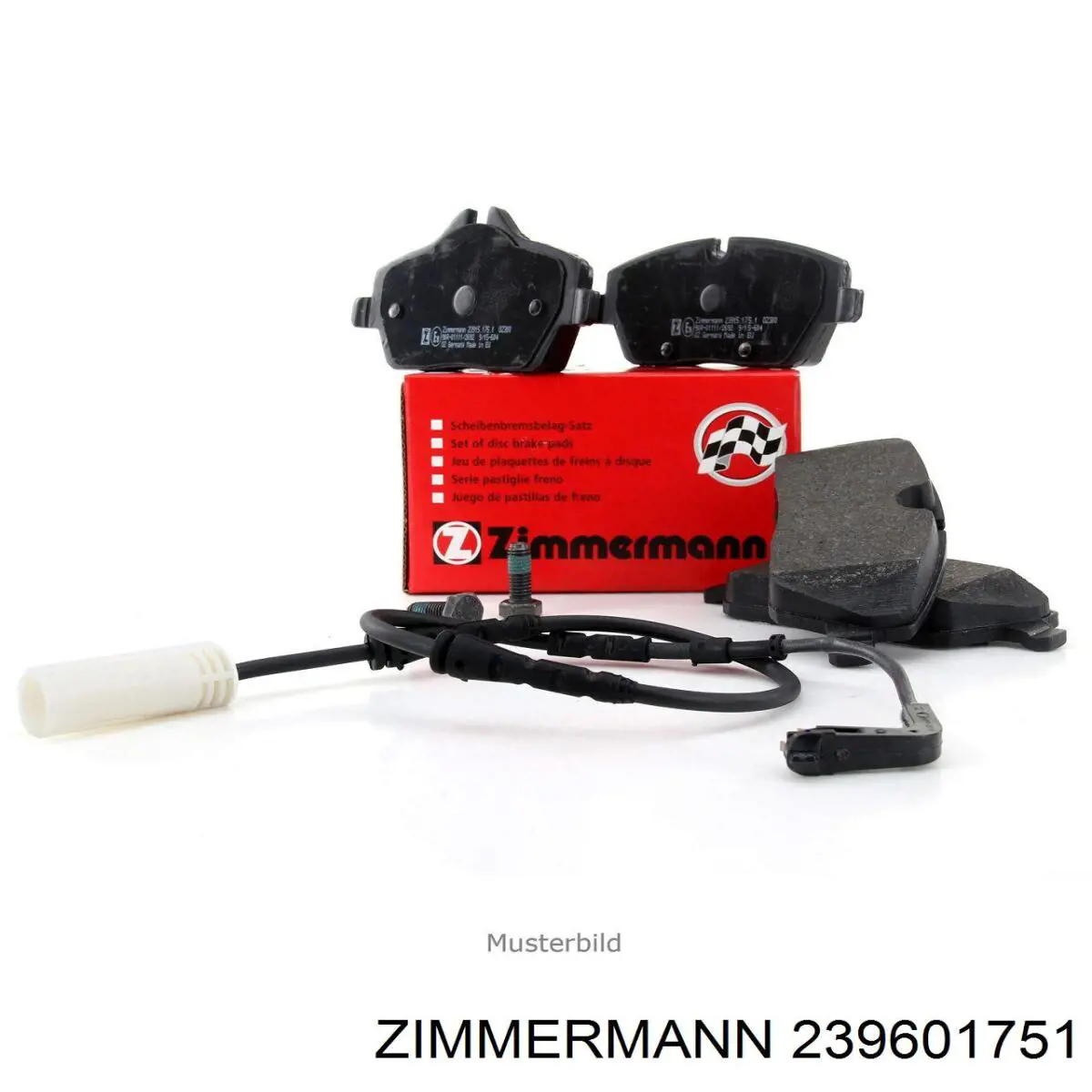 Купити 239601751 Zimmermann Колодки гальмівні передні, дискові