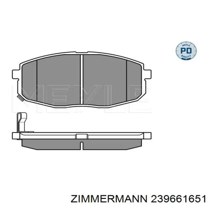 Купити 239661651 Zimmermann Колодки гальмівні передні, дискові