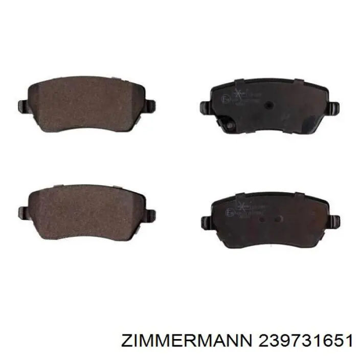 Купити 239731651 Zimmermann Колодки гальмівні передні, дискові