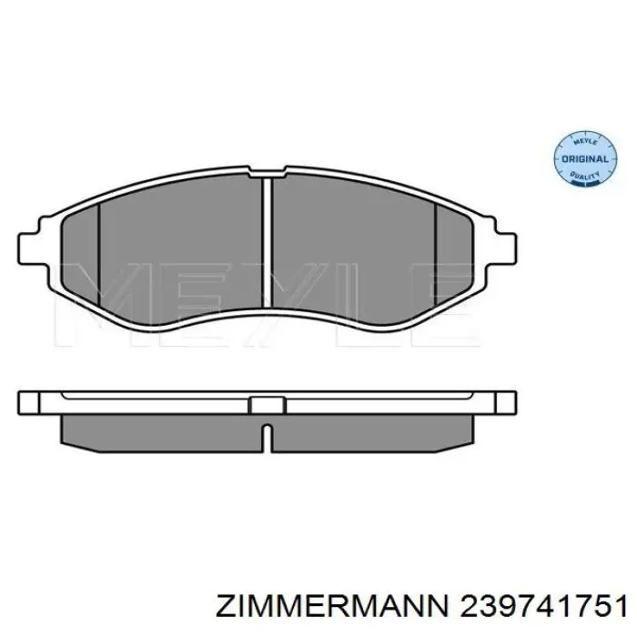 Гальмівні колодки Zimmermann 239741751 ціна, від 13.42 USD