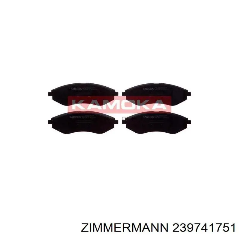 Передні тормозні колодки 239741751 Zimmermann