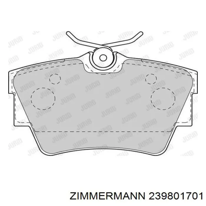 Купити 239801701 Zimmermann Задні колодки