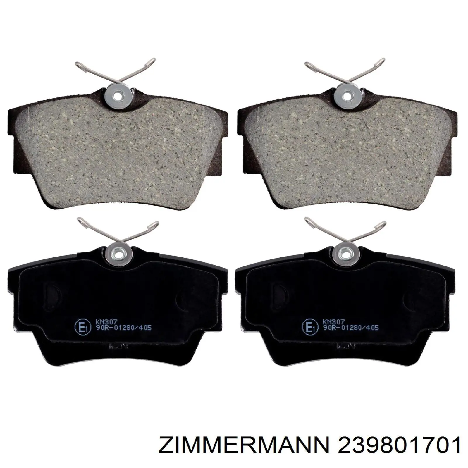 239801701 Zimmermann Колодки гальмівні задні, дискові