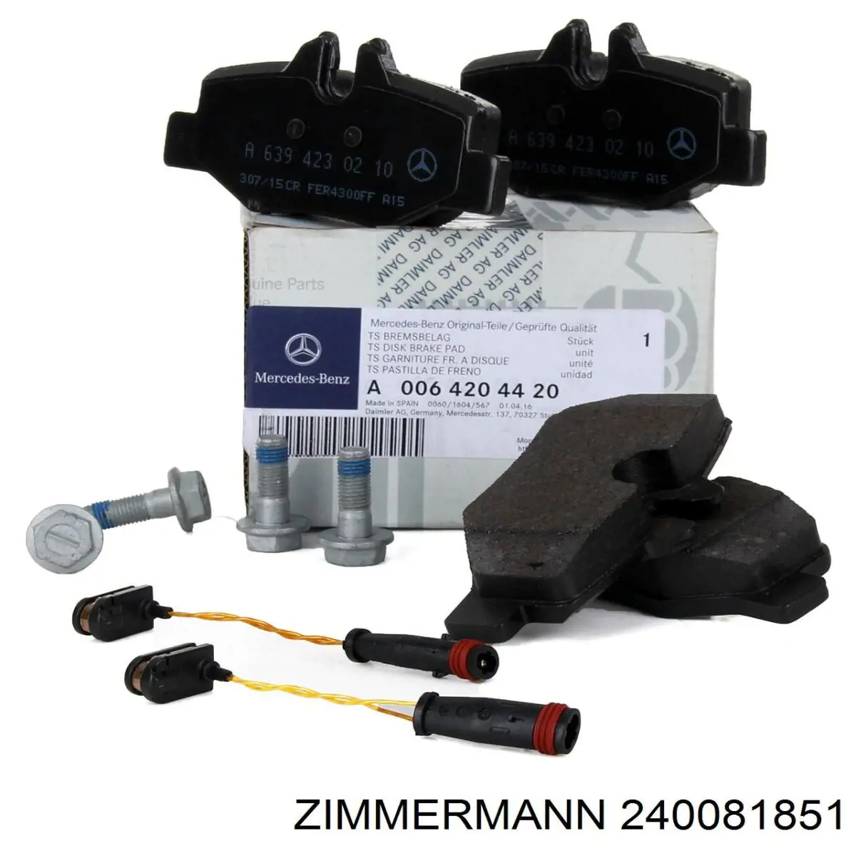 Задні гальмівні колодки Zimmermann 240081851 ціна, від 23.03 USD