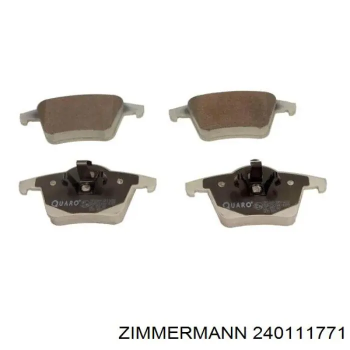 Задні гальмівні колодки Zimmermann 240111771 ціна, від 26.69 USD