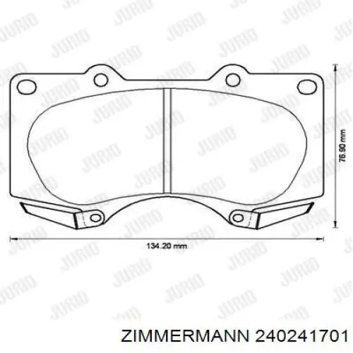Тормозні колодки Zimmermann 240241701