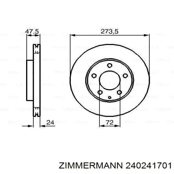 240241701 Zimmermann Передні гальмівні колодки