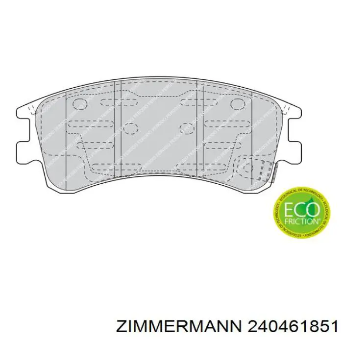 240461851 Zimmermann Передні гальмівні колодки