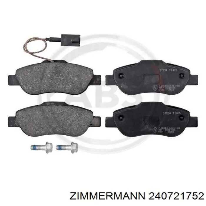 Гальмівні колодки Zimmermann 240721752 ціна, від 20.13 USD
