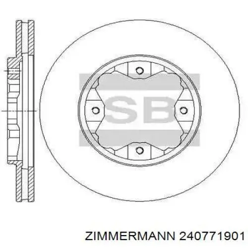 240771901 Zimmermann Передні гальмівні колодки