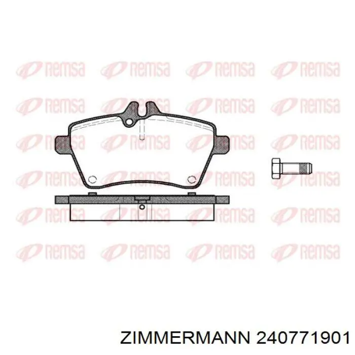 Гальмівні колодки Zimmermann 240771901 ціна, від 35.15 USD