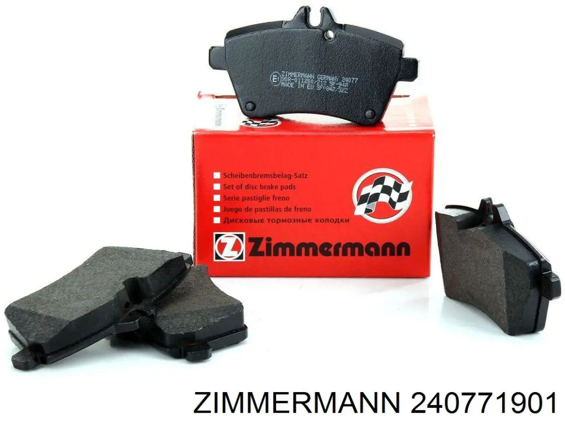 240771901 Zimmermann колодки гальмівні передні, дискові