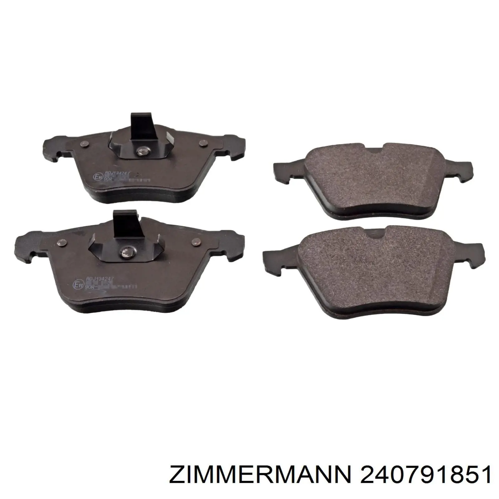 Гальмівні колодки Zimmermann 240791851 ціна, від 73.34 USD
