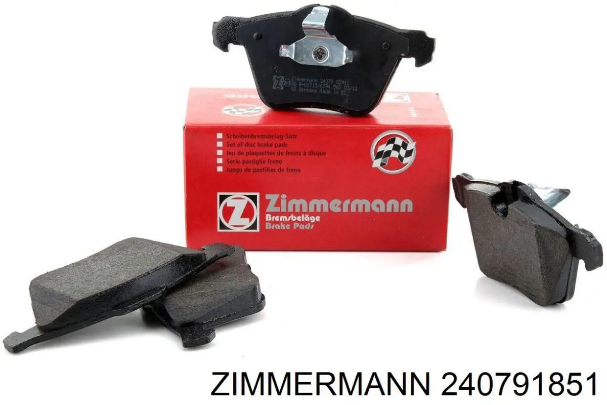 Купити 240791851 Zimmermann Колодки гальмівні передні, дискові