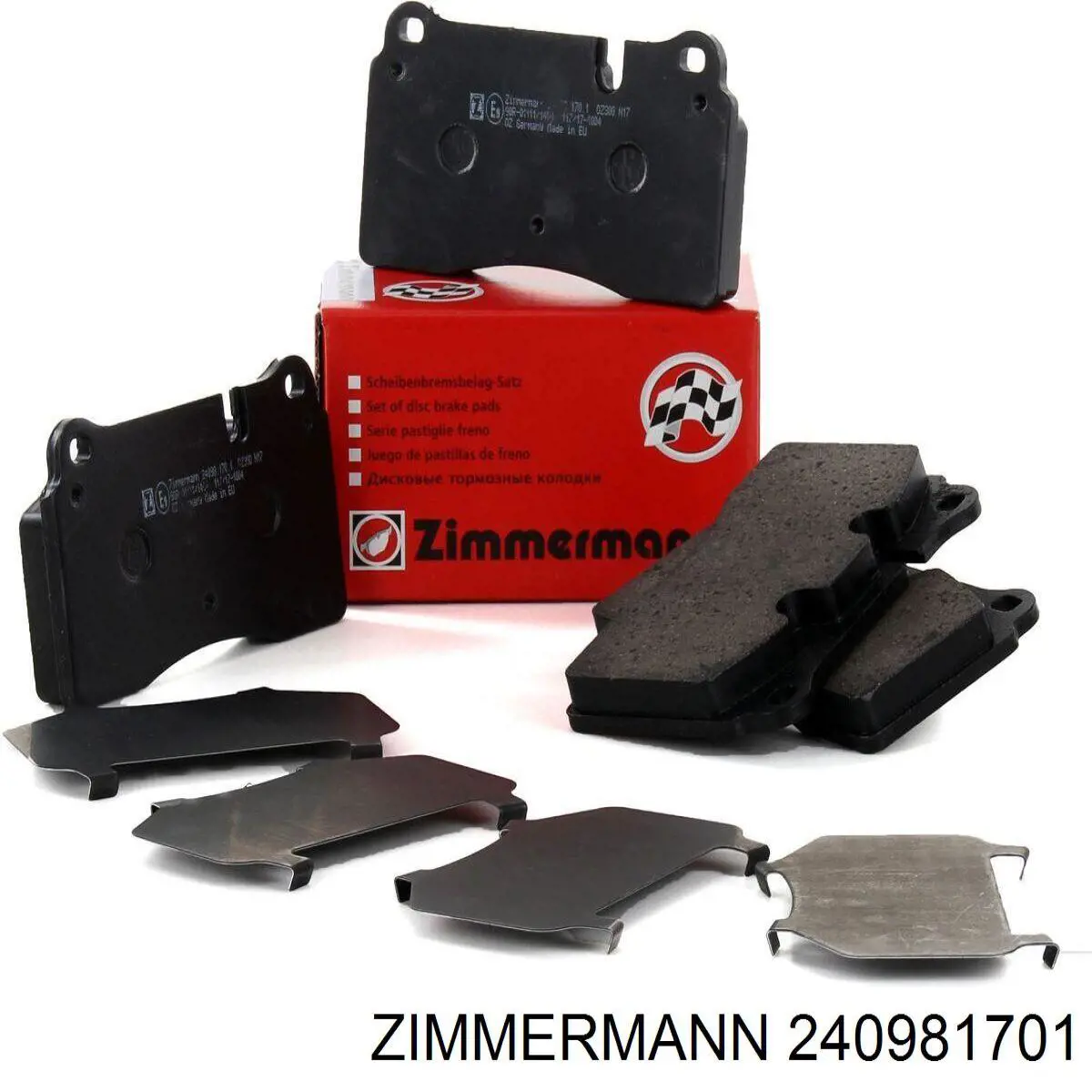 240981701 Zimmermann колодки гальмівні передні, дискові