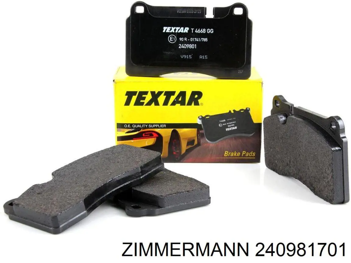 Гальмівні колодки Zimmermann 240981701 ціна, від 72.70 USD