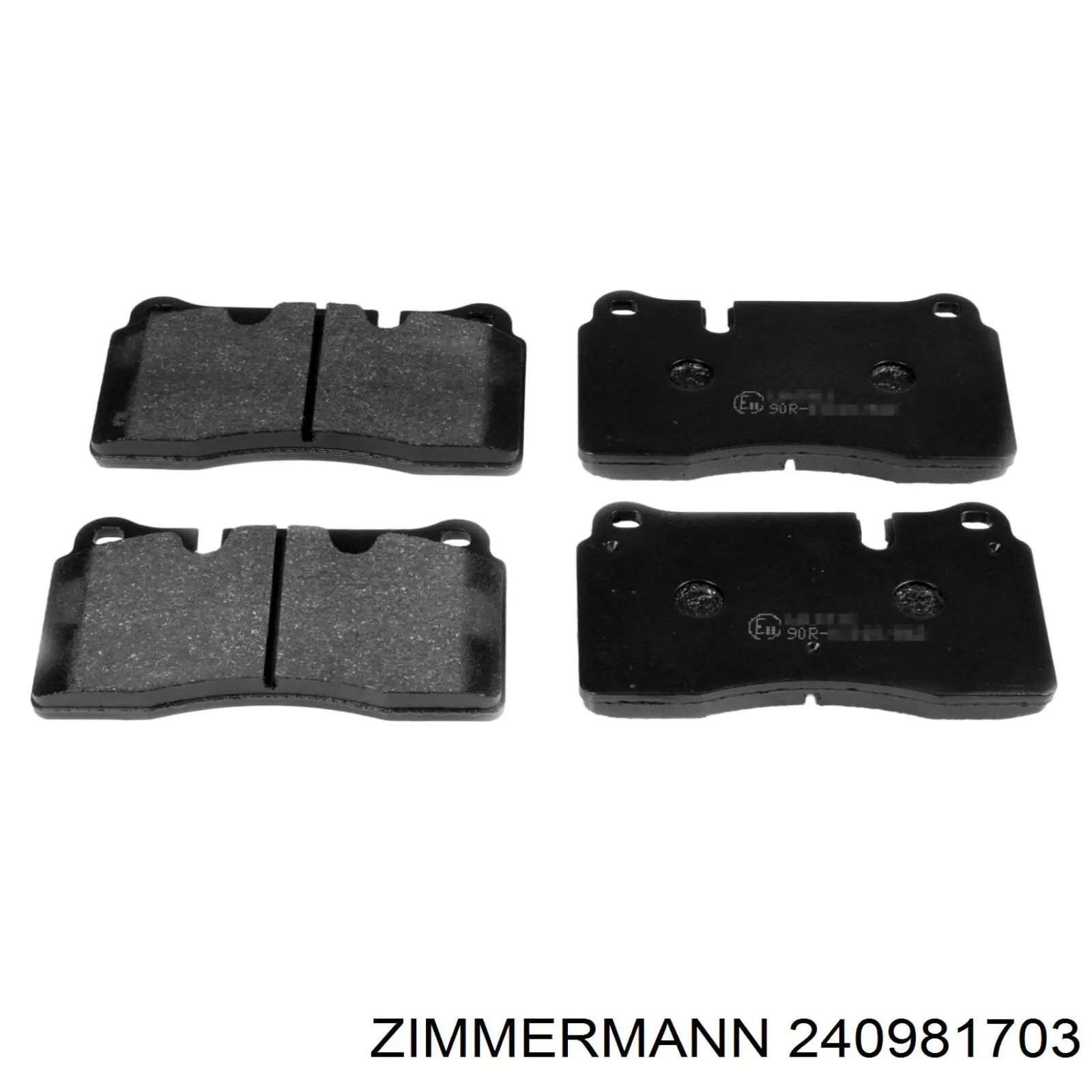 Купити 240981703 Zimmermann Колодки гальмівні передні, дискові