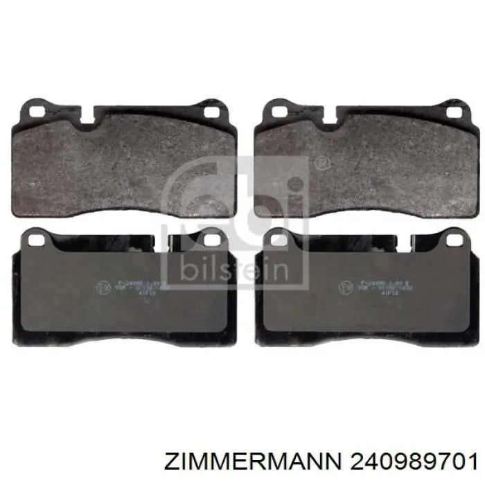 Купити 240989701 Zimmermann Колодки гальмівні передні, дискові