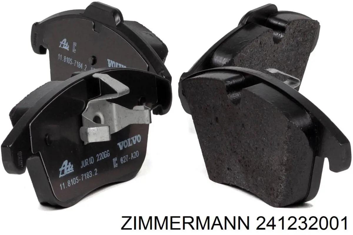 Передні тормозні колодки 241232001 Zimmermann