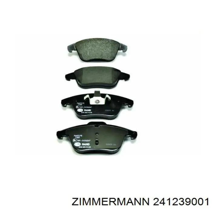 Купити 241239001 Zimmermann Колодки гальмівні передні, дискові
