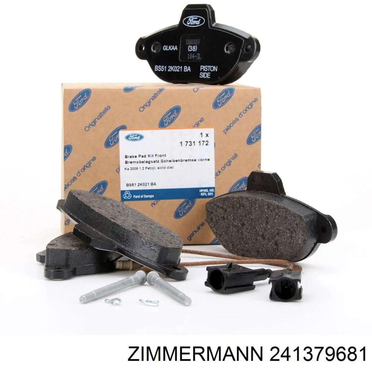 241379681 Zimmermann Колодки гальмівні задні, дискові