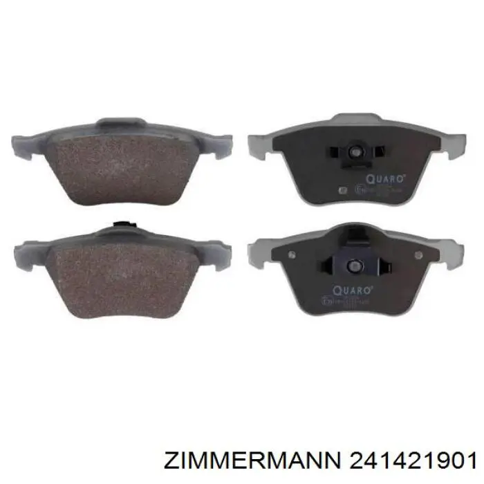 Гальмівні колодки Zimmermann 241421901 ціна, від 43.98 USD