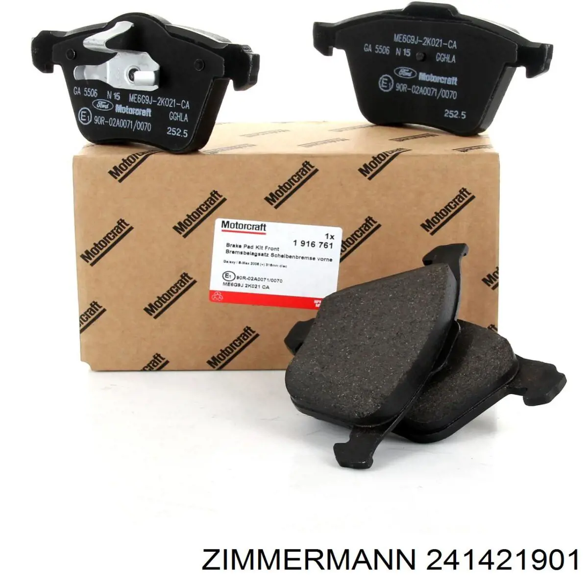 Передні тормозні колодки 241421901 Zimmermann