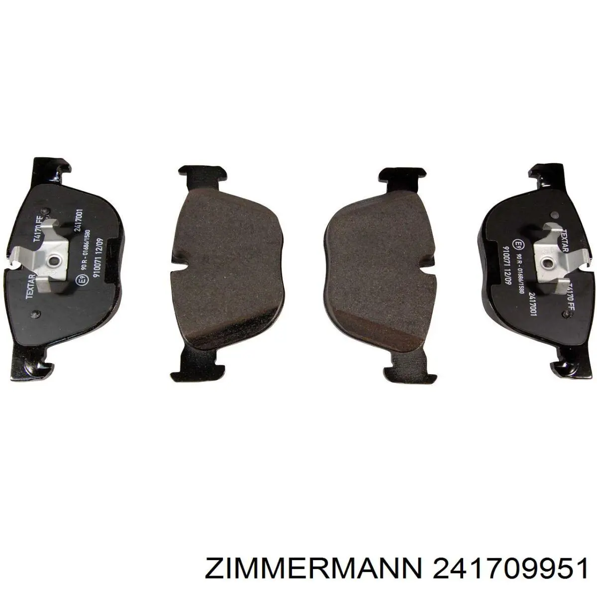 Гальмівні колодки Zimmermann 241709951 ціна, від 110.77 USD