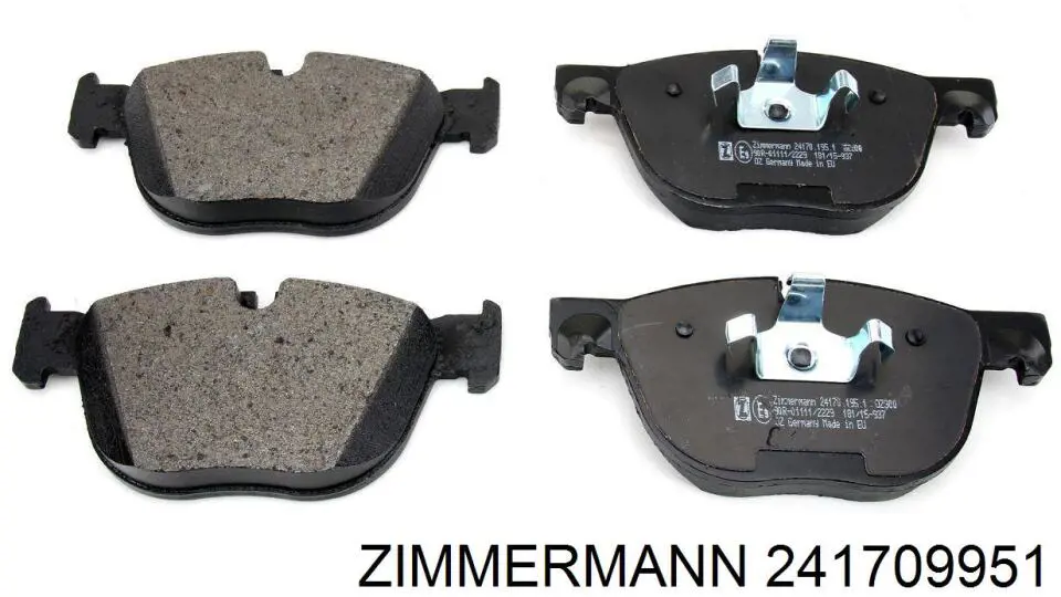 Передні тормозні колодки 241709951 Zimmermann