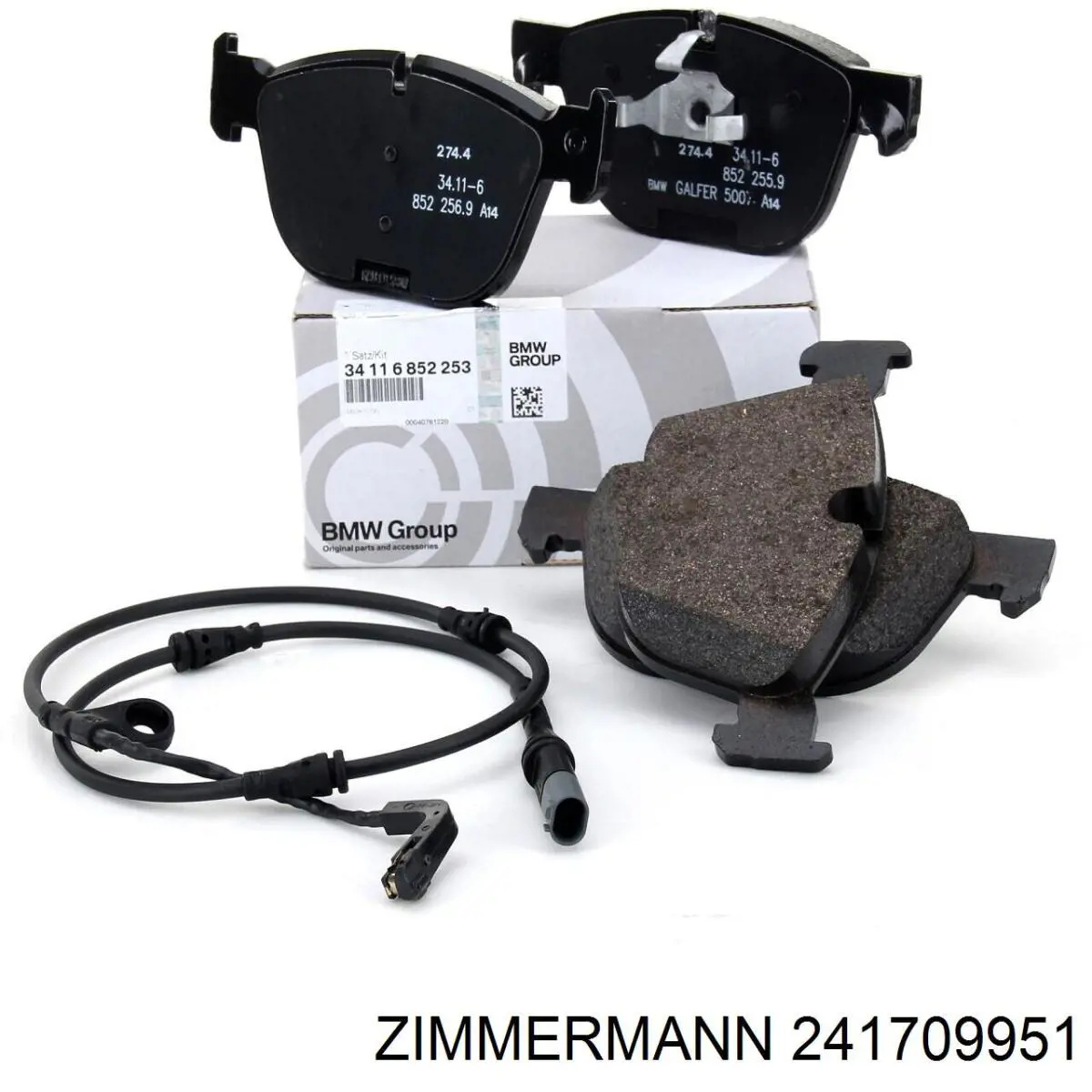 Купити 241709951 Zimmermann Колодки гальмівні передні, дискові